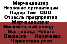 Мерчендайзер › Название организации ­ Лидер Тим, ООО › Отрасль предприятия ­ Мерчендайзинг › Минимальный оклад ­ 1 - Все города Работа » Вакансии   . Карачаево-Черкесская респ.